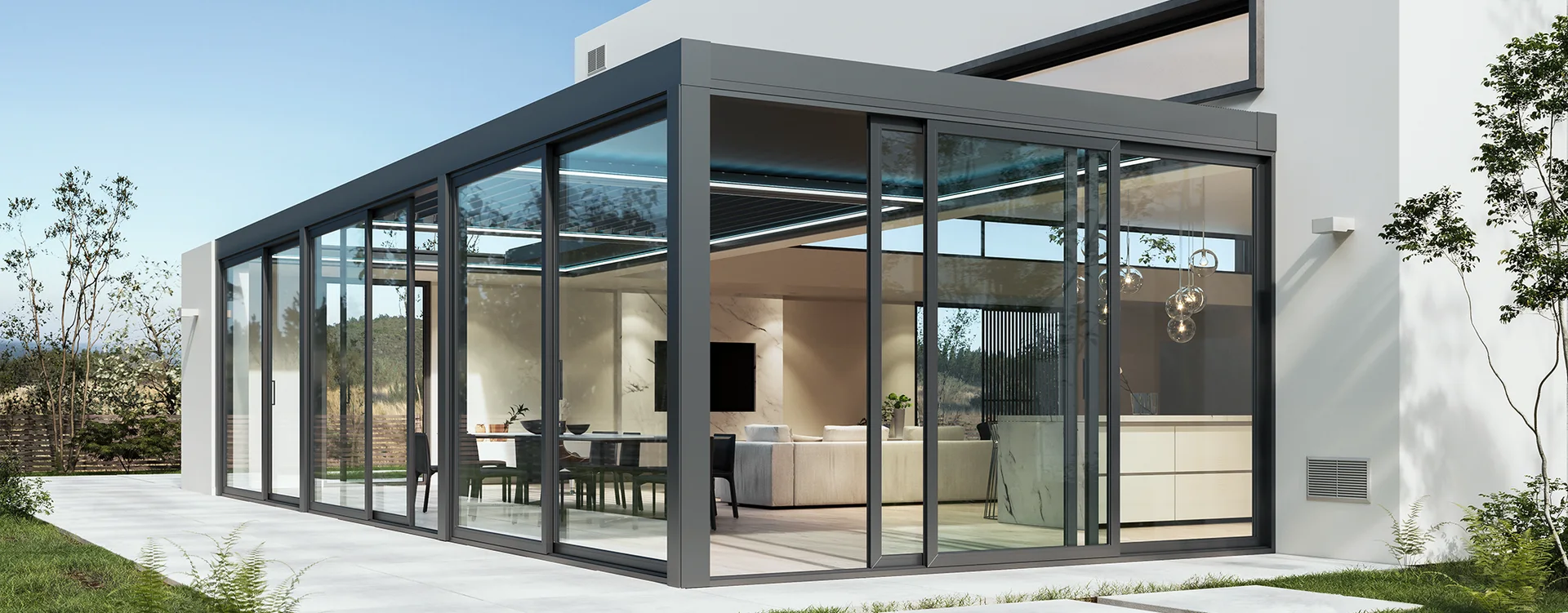 Glasschiebeelemente von Temel Planen